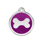 Glitter Bone Pet Tag