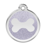 Glitter Bone Pet Tag
