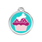 Glitter Cupcake Pet Tag