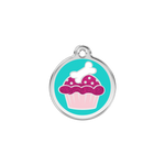 Glitter Cupcake Pet Tag