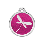 Glitter Dragonfly Pet Tag