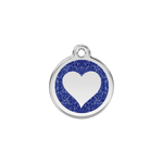 Glitter Heart Pet Tag