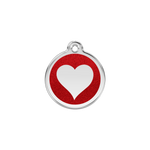 Glitter Heart Pet Tag