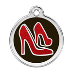 Glitter Red Shoe Pet Tag