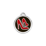 Glitter Red Shoe Pet Tag