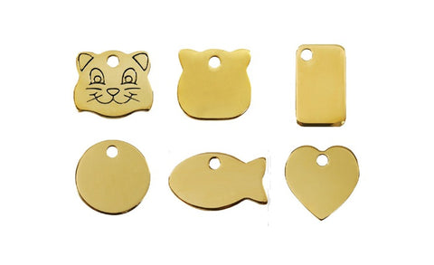 Flat Brass Pet Tags