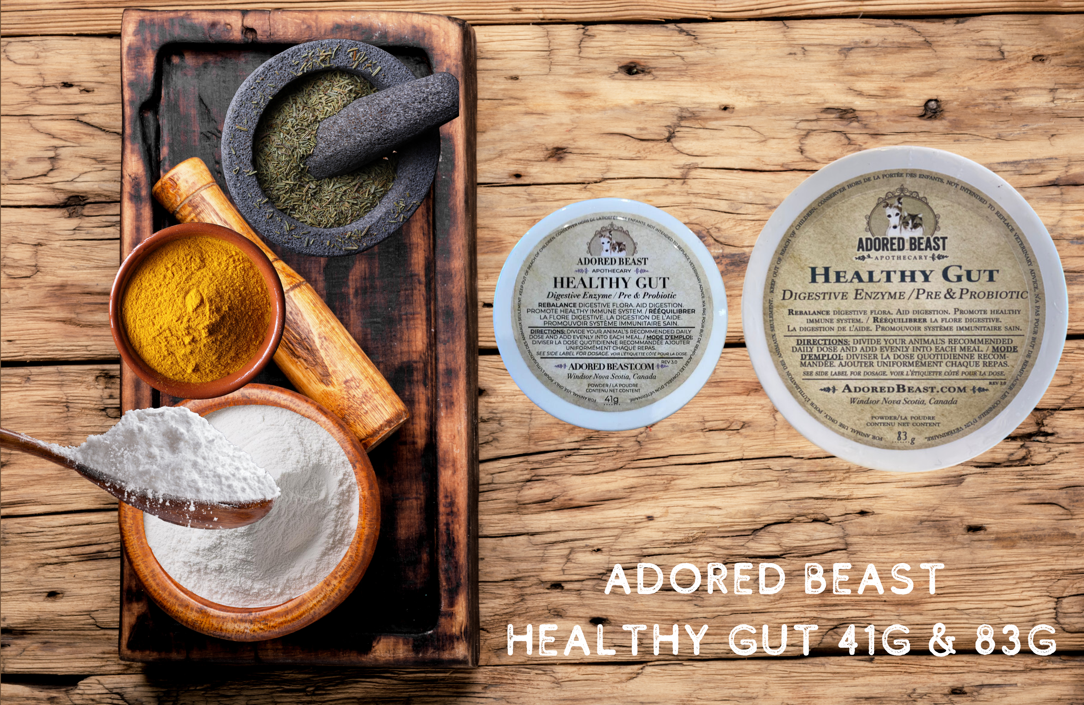 Adored Beast Healthy Gut - Digestive Enzymes + Probiotic