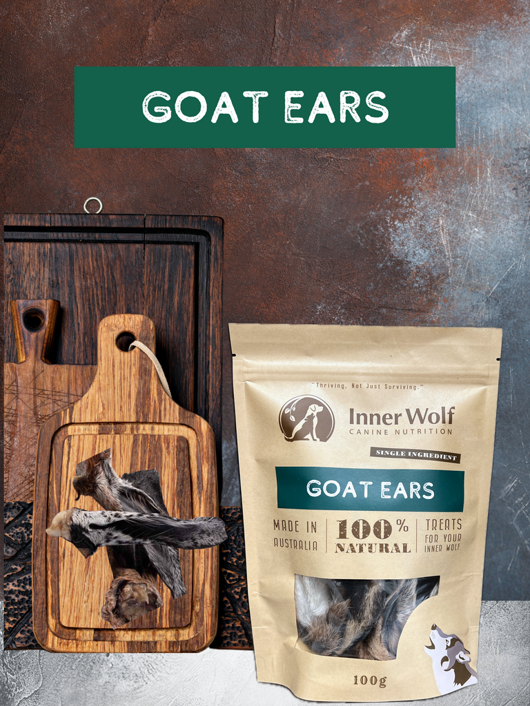 Inner Wolf Goats Ears - fur on Dog Treats Sunshine Coast