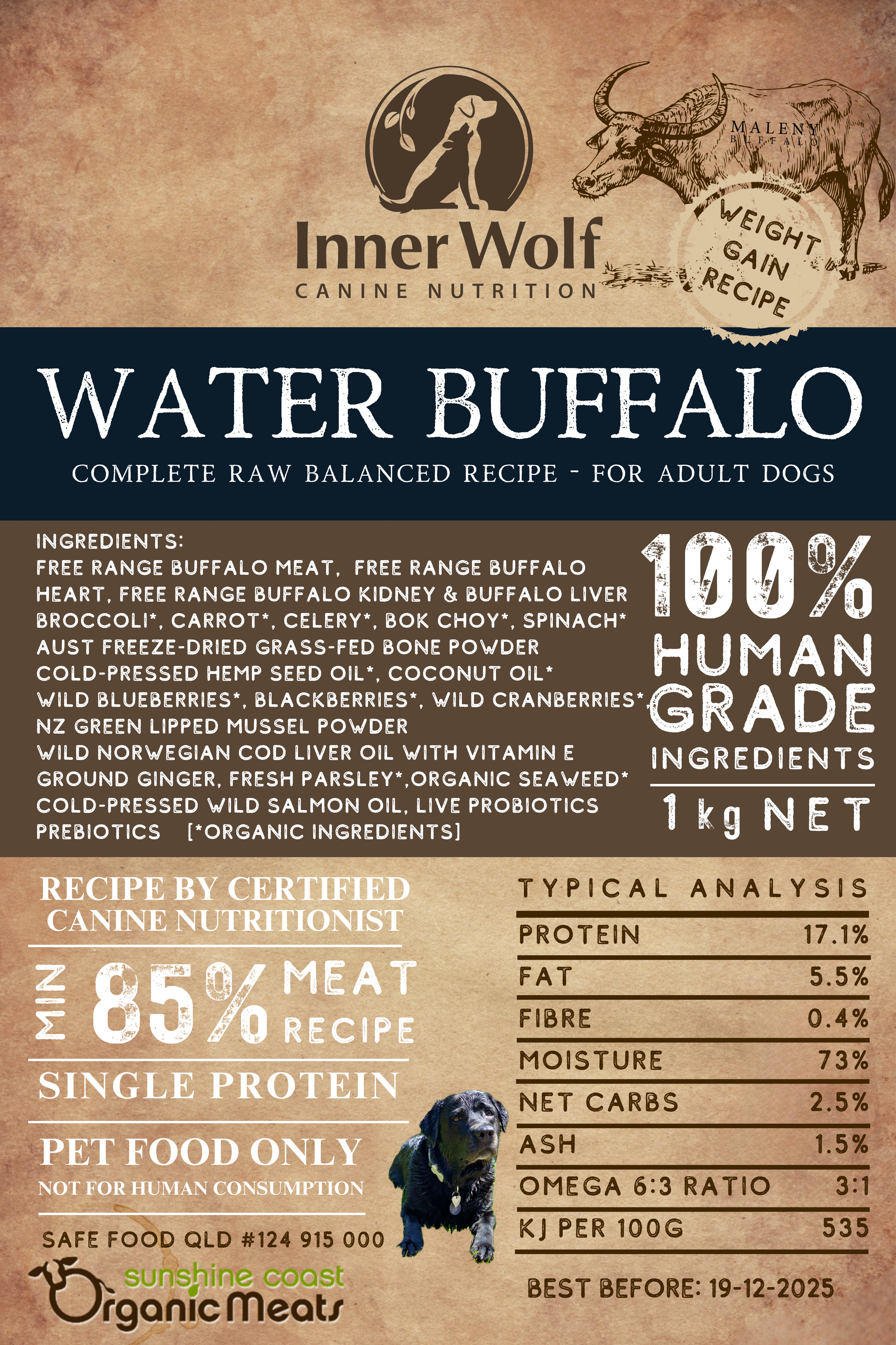 Inner Wolf Free Range Water Buffalo