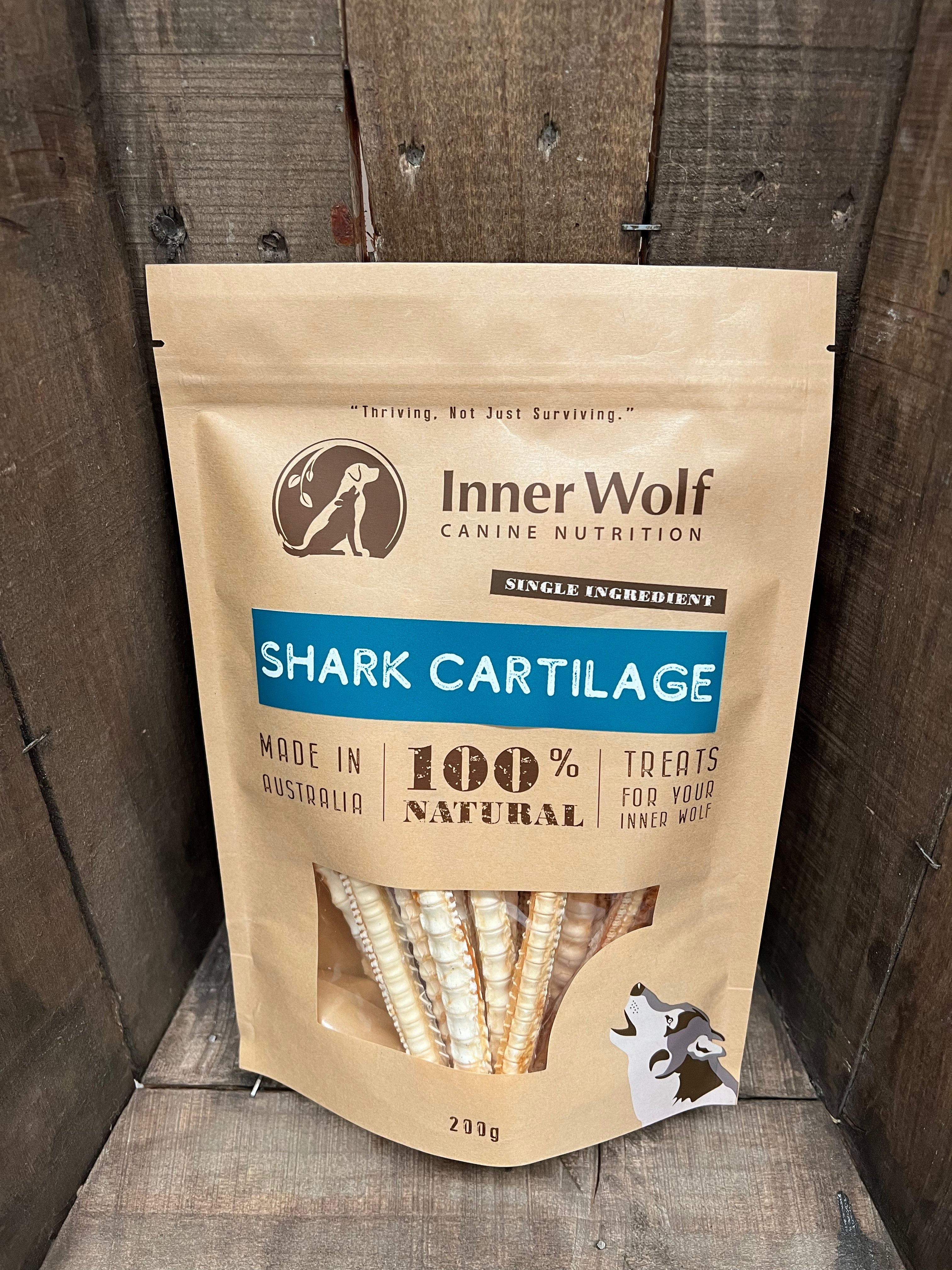 Inner Wolf Shark Cartilage 200g Dog Treats Sunshine Coast