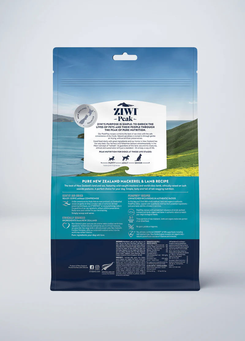 ZIWI® Air-Dried Mackerel & Lamb For Dogs