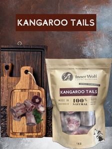 Kangaroo Tail Bones Raw Frozen 1kg