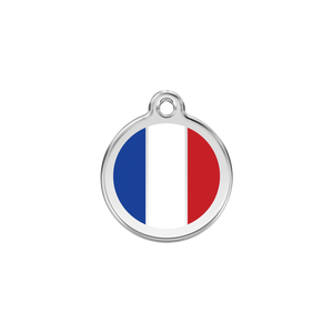 French Flag Pet Tag