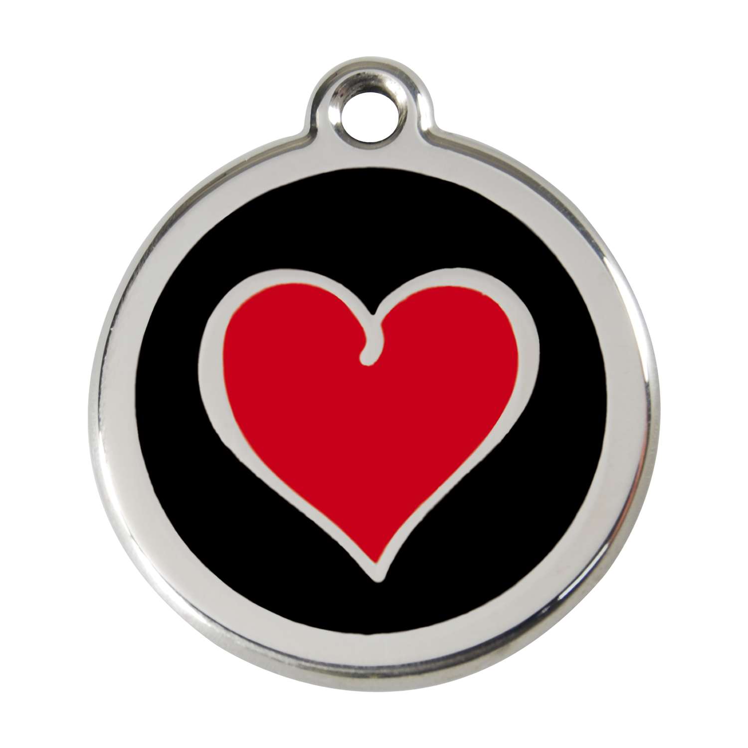 Coloured Heart Pet Tag