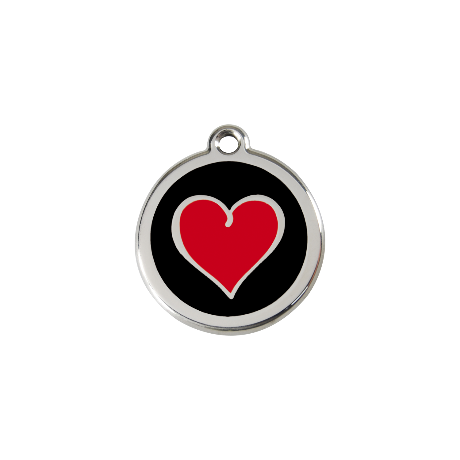 Coloured Heart Pet Tag