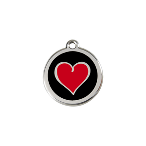 Coloured Heart Pet Tag