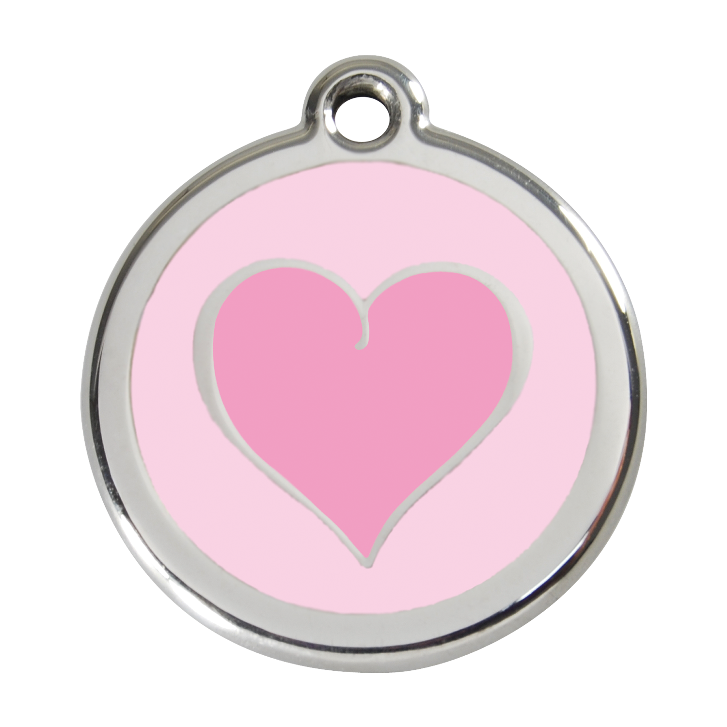 Coloured Heart Pet Tag