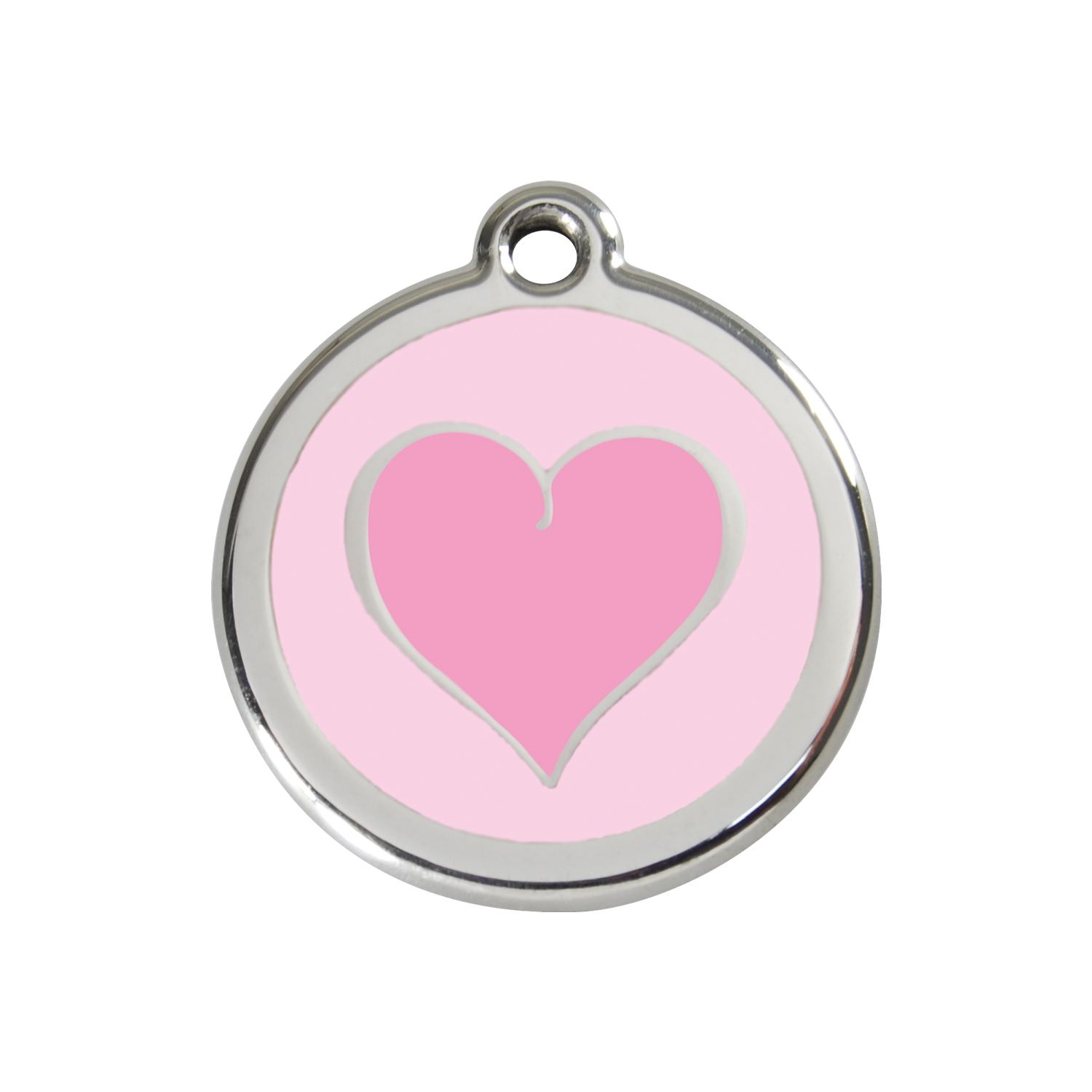 Coloured Heart Pet Tag