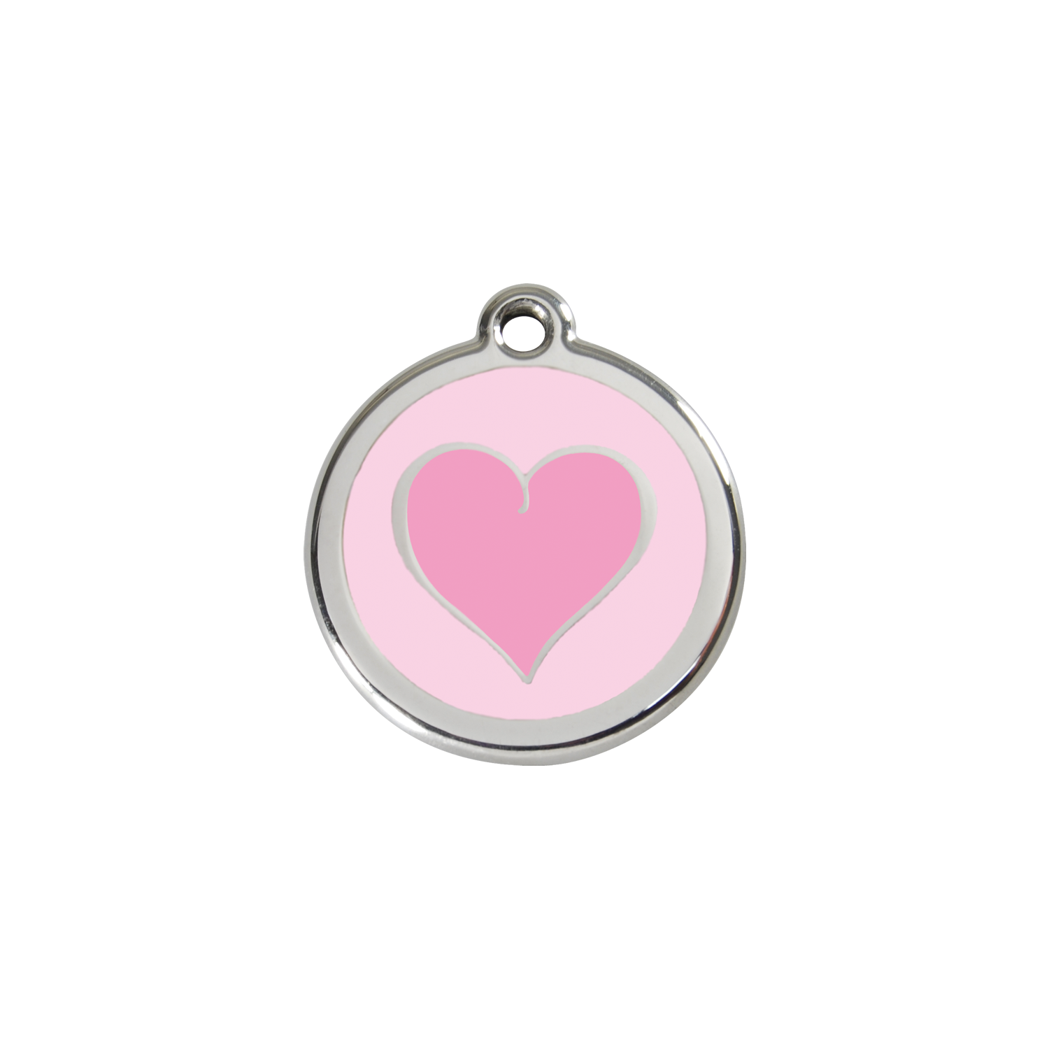 Coloured Heart Pet Tag