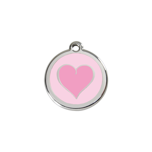 Coloured Heart Pet Tag