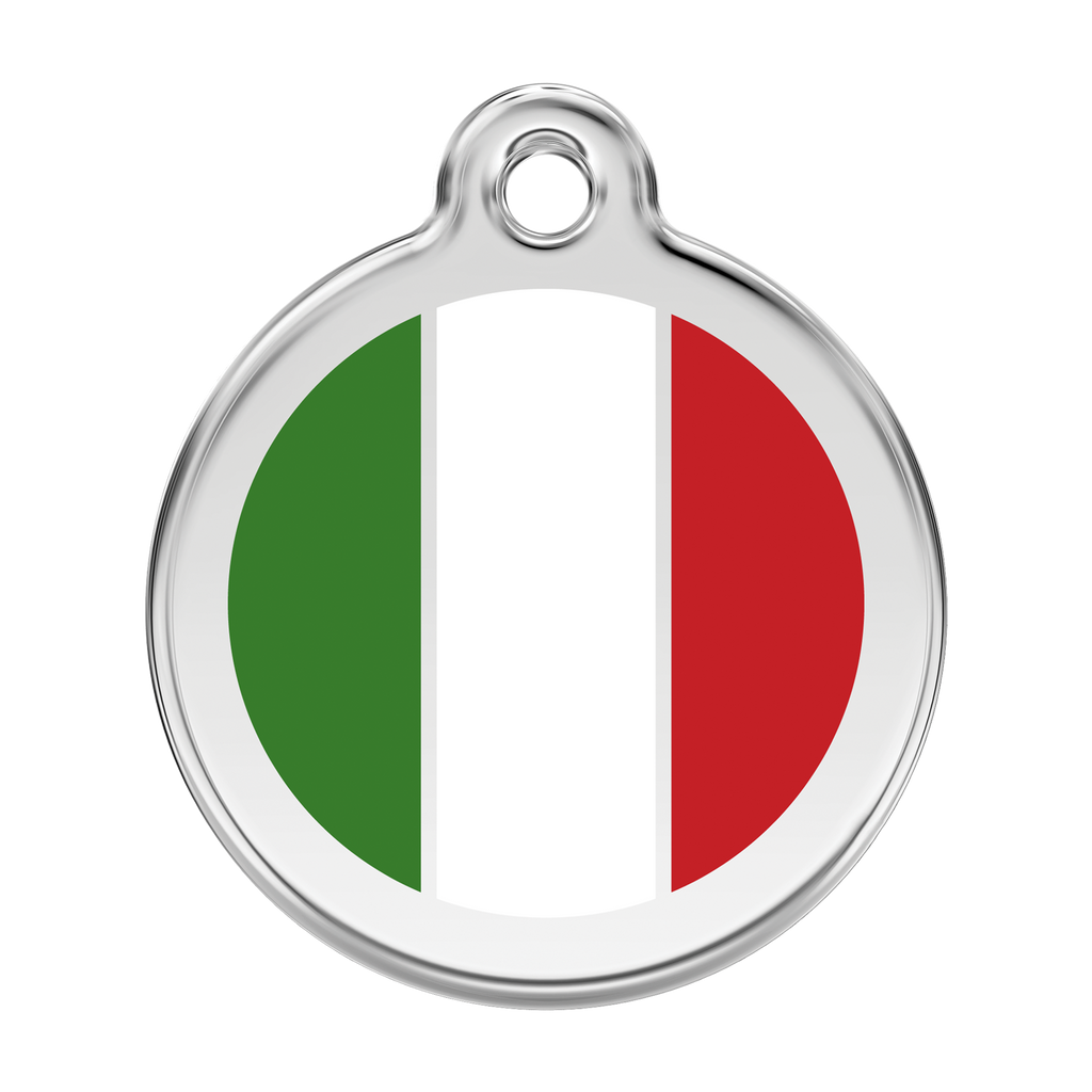 Italian Flag Pet Tag