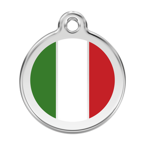 Italian Flag Pet Tag