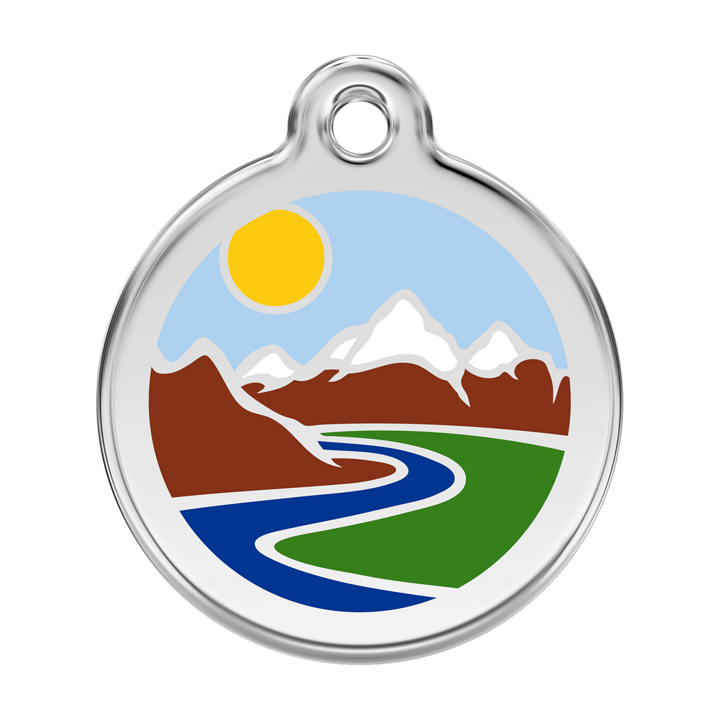 Mountains Pet Tag