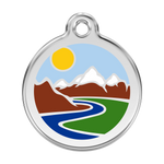 Mountains Pet Tag