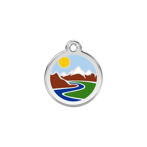 Mountains Pet Tag