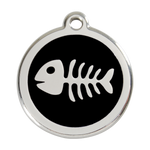 Fish Skeleton Pet Tag