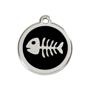 Fish Skeleton Pet Tag