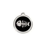 Fish Skeleton Pet Tag