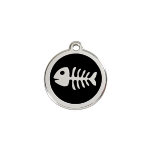 Fish Skeleton Pet Tag