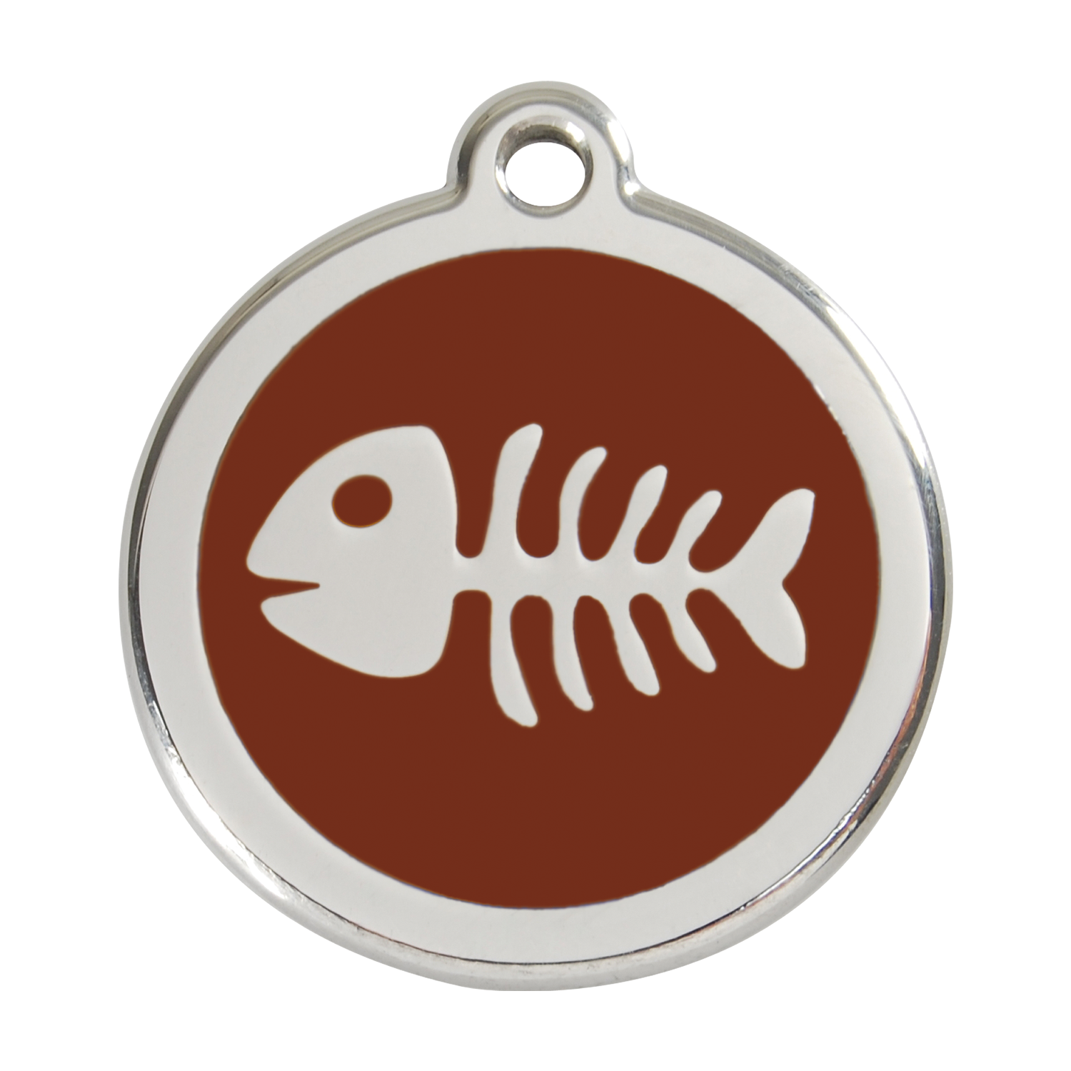 Fish Skeleton Pet Tag