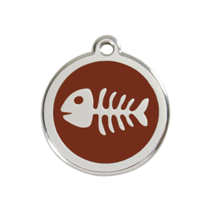 Fish Skeleton Pet Tag