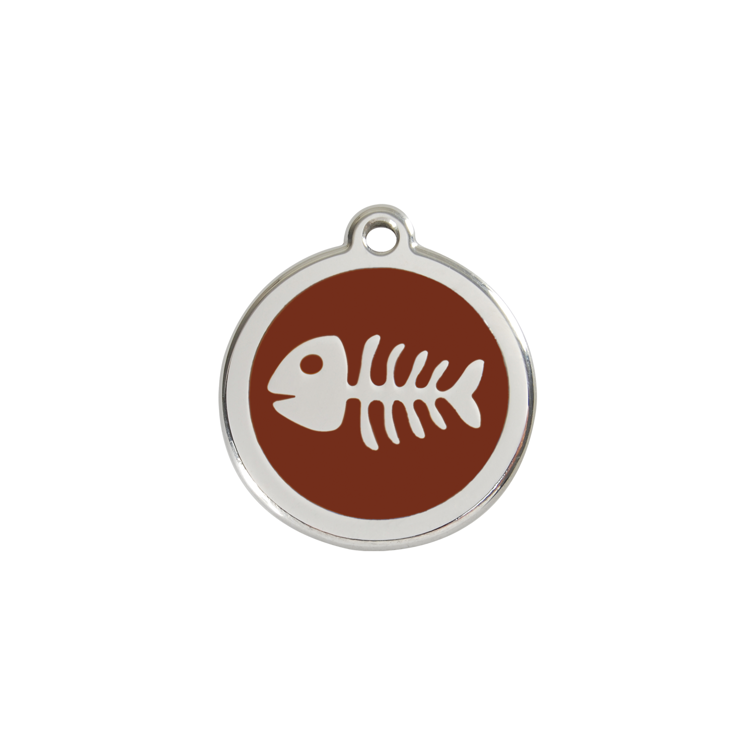 Fish Skeleton Pet Tag