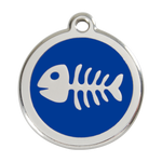 Fish Skeleton Pet Tag