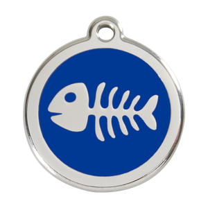 Fish Skeleton Pet Tag