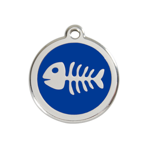 Fish Skeleton Pet Tag