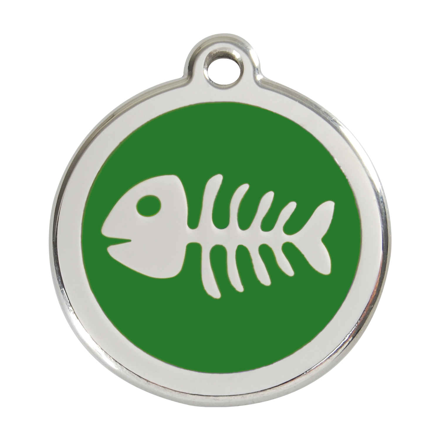 Fish Skeleton Pet Tag