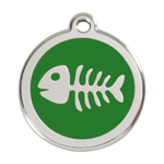 Fish Skeleton Pet Tag