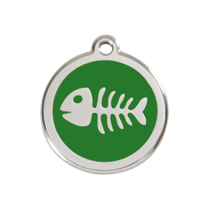 Fish Skeleton Pet Tag