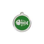 Fish Skeleton Pet Tag