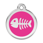 Fish Skeleton Pet Tag