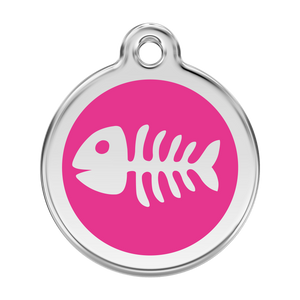 Fish Skeleton Pet Tag