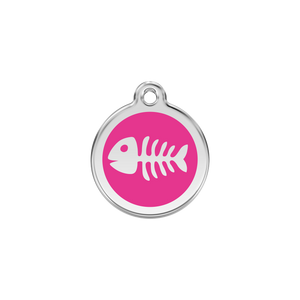 Fish Skeleton Pet Tag