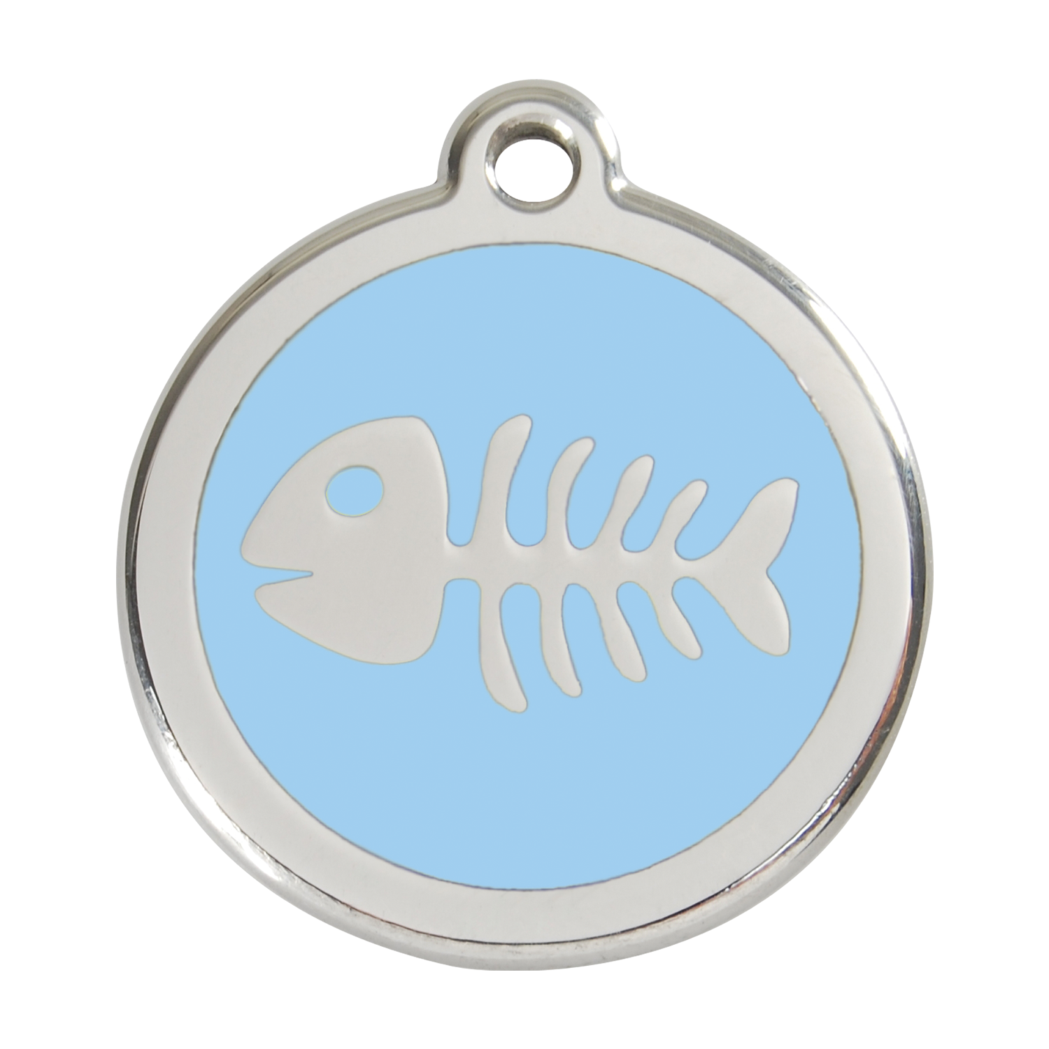 Fish Skeleton Pet Tag