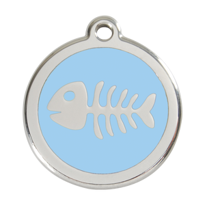 Fish Skeleton Pet Tag