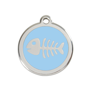 Fish Skeleton Pet Tag