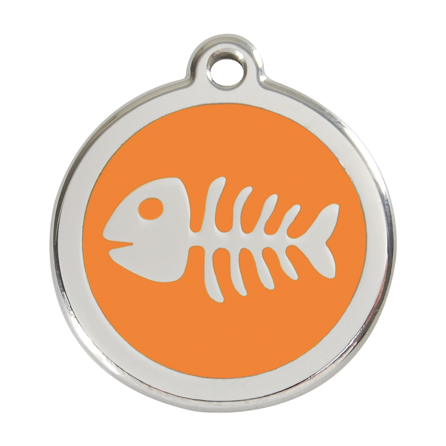 Fish Skeleton Pet Tag